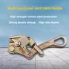 Electrician Wire Puller Tensioner Wire Rope Jammer Tool 0.5T 1T 2T 3T Metal Wire Rope Clip Double Hook Wire Tightener Power