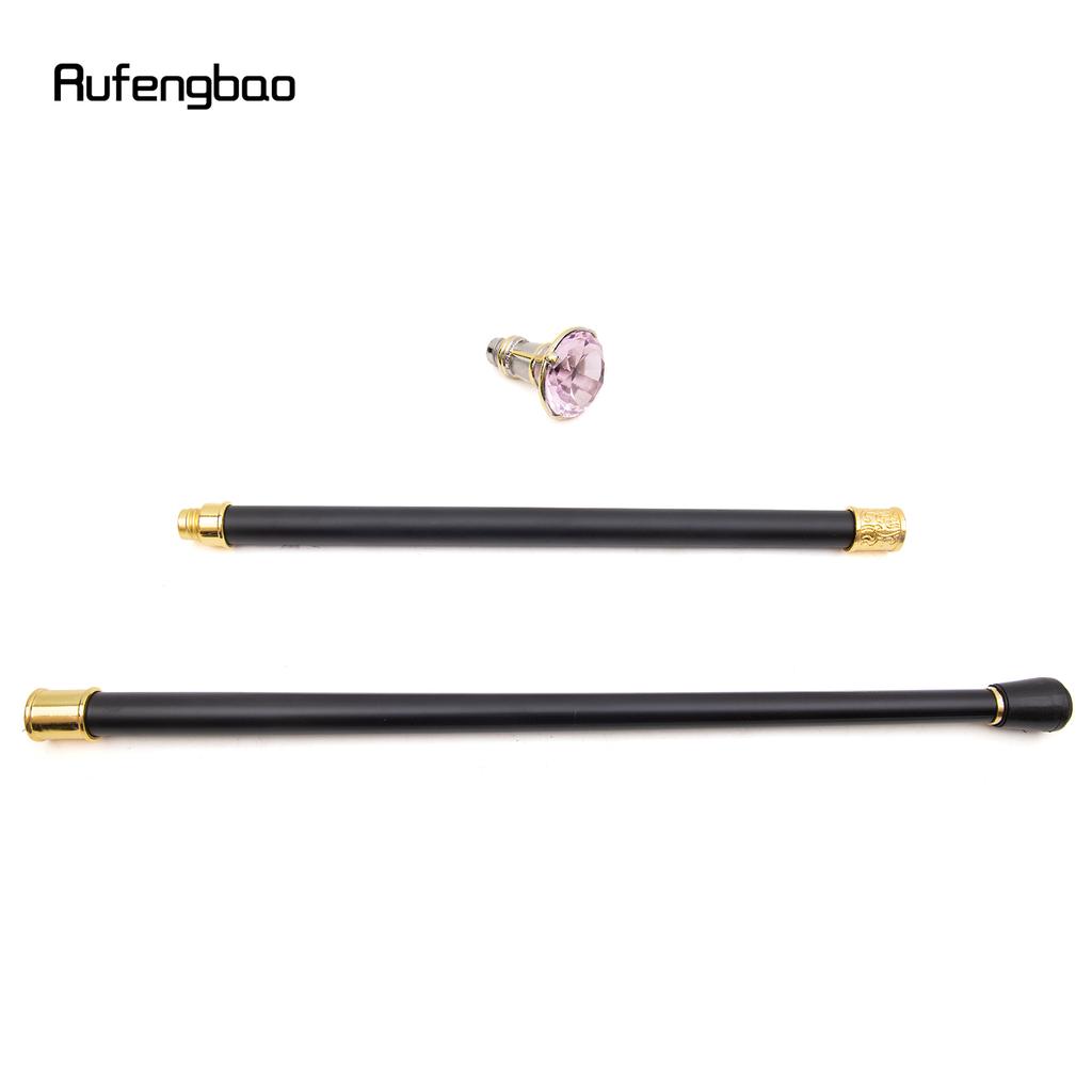 Трость для ходьбы розового алмазного типа золотисто-белая модная декоративная трость для джентльмена элегантная трость для косплея с набалдашником 90 см