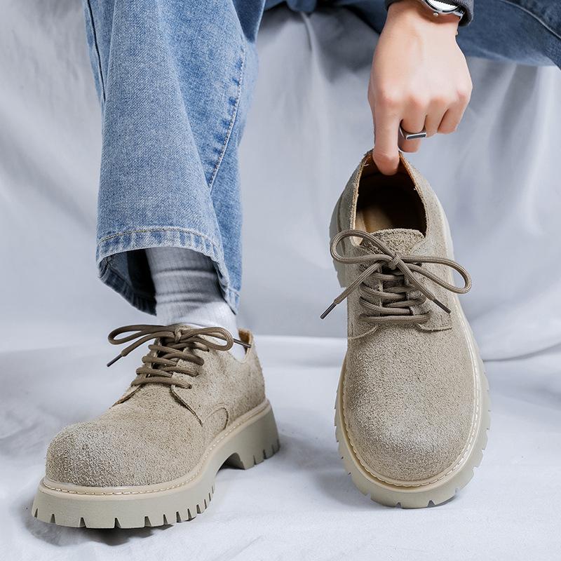 Американская одежда ретро большая голова инструментальная обувь нишевая обувь дерби высокая уличная пара кожаные туфли для поездок на работу 1039-R