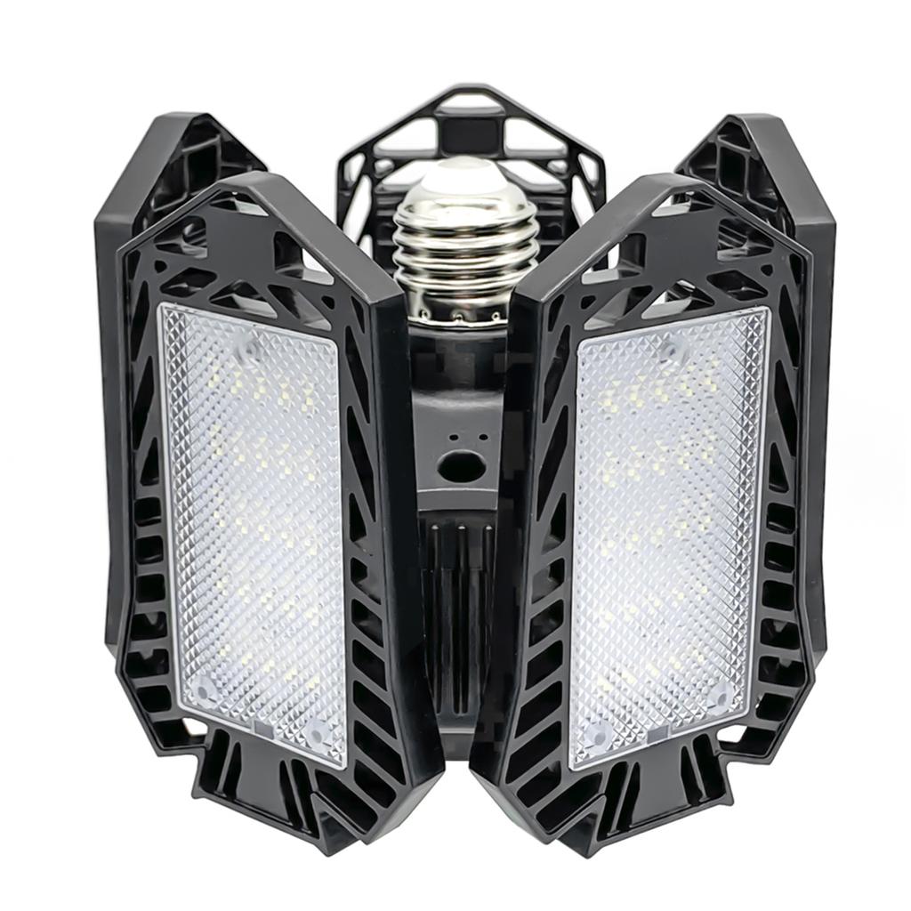 15000LM Bright LED Garage Light, 6 Glow Panels Garage Ceiling Light, Deformable LED Light for