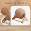 Cat Scratcher Ball Toy Sisal Wear Resistant Sturdy Pet Furniture Exercise with Stable Stand for