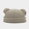 Street Fashion Bear Ear & Iron Ring Brimless Hat - Unisex Trendy Korean Hip Hop Style