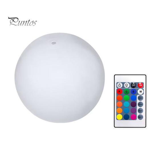 Надувной мяч на солнечной батарее с дистанционным управлением, 16 цветов, светодиодная подсветка, 3 режима работы, водонепроницаемый, плавающий, для украшения вечеринки в бассейне
