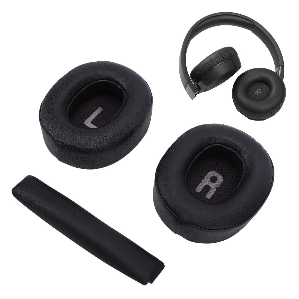 Сменные амбушюры для наушников Tune T700 710 720 770NC из протеиновой кожи и губки, с чехлом для оголовья