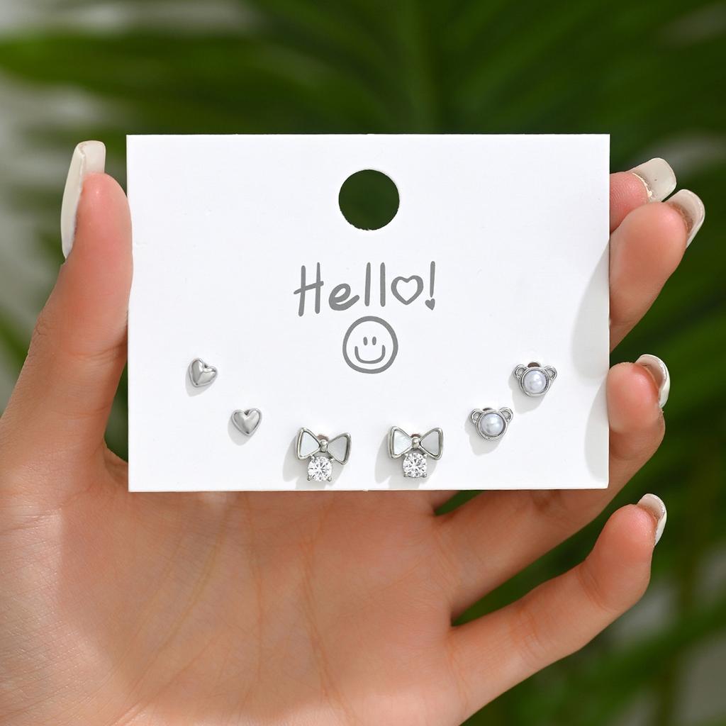 Серьги-гвоздики Sweet Mori с дизайном бабочки, женские универсальные серьги с инкрустацией из жемчуга и циркония, темпераментные серьги оптом