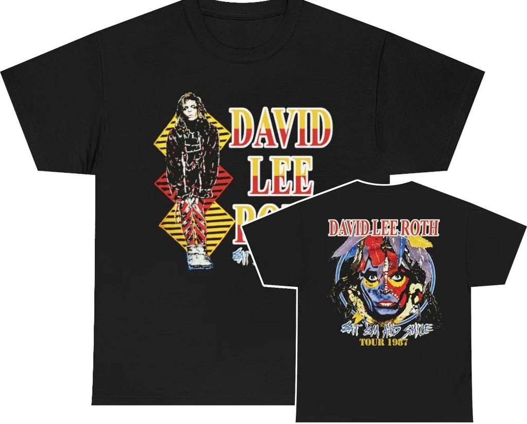 David Lee Roth 1987 Eat Em And Smile Tour Shirt Double Sided T