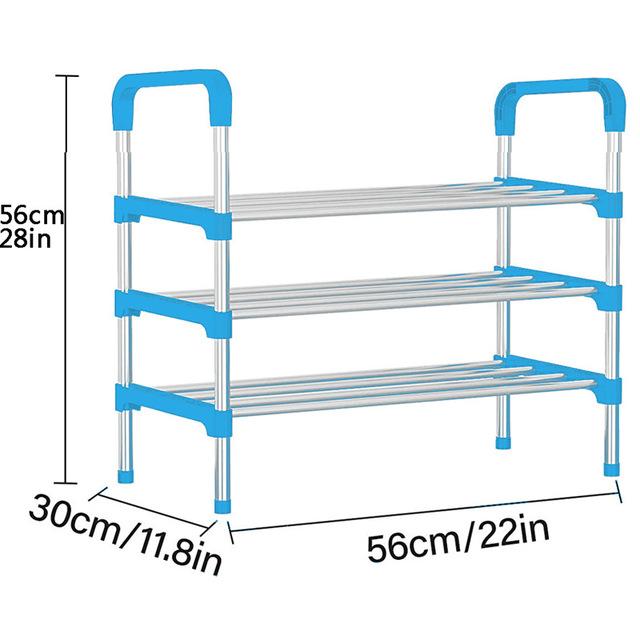 3/4/5/6 слоев полка для обуви из нержавеющей стали, многослойный шкаф для обуви, органайзер для хранения обуви, гостиная, спальня, экономия места, полка для обуви