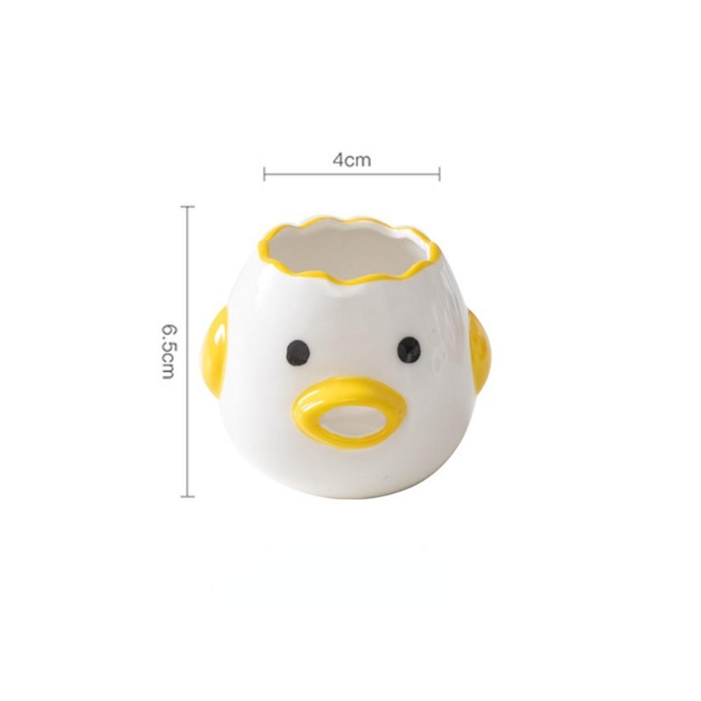 Держатель для яиц для приготовления пищи Керамический сепаратор для яичного белка Желток Белок Сепаратор Симпатичный фильтр для куриных яиц