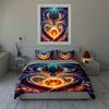Fiery dragon motif. Bedding Duvet cover sets Duvet covers Pillowcases gifts (1 * Duvet Cover 2 * Pillowcases, without duvet insert)