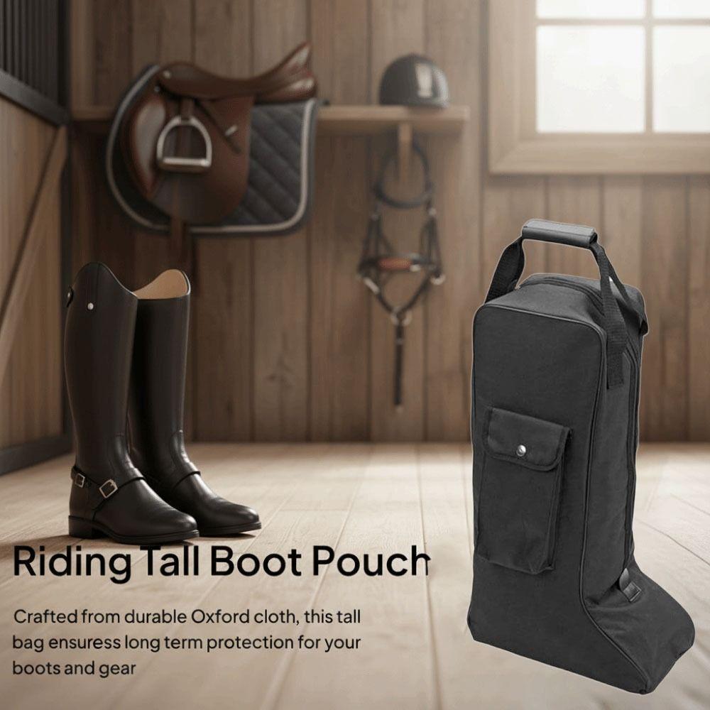 600D Riding Boot Bag Dust Proof Equestrian Boot Bag Long Boots Bag Outdoor Activities