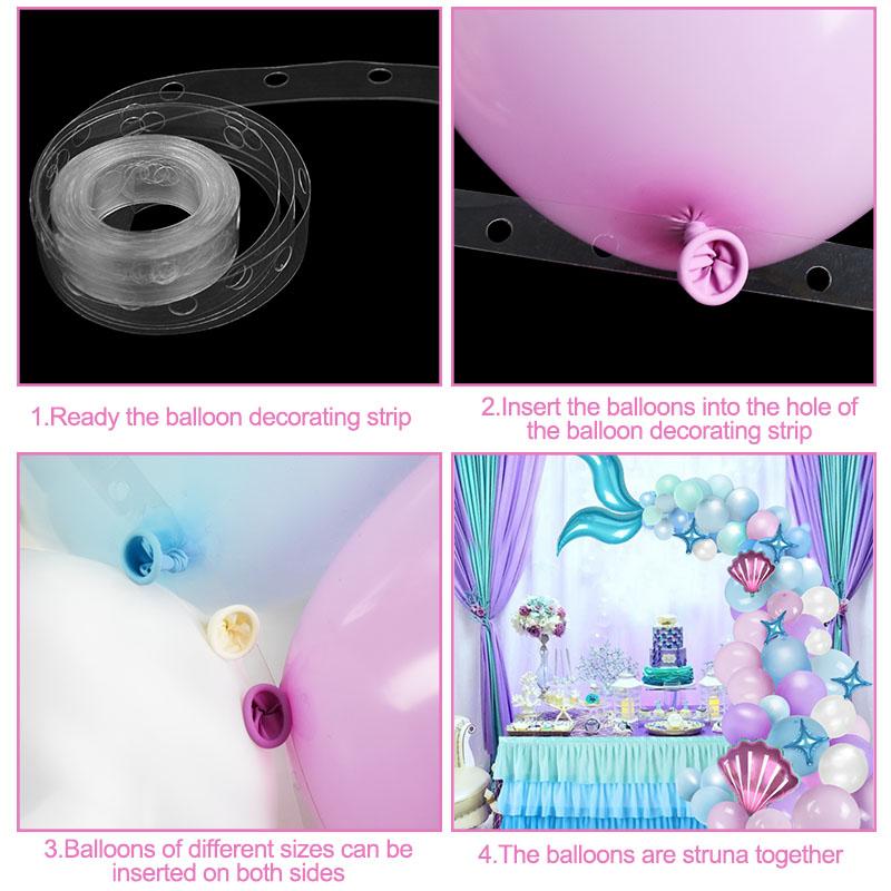 1 комплект, воздушный шар с хвостом русалки, гирлянда, арка, тема Русалки, украшения для дня рождения, принадлежности под водой, Русалочка