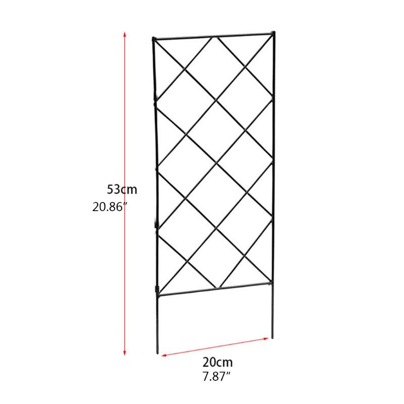 Черная Металлическая Проволочная Решетка Панели для Вьющихся Растений Опора для Садовых Растений Растений Цветов Декоративные Ограждения