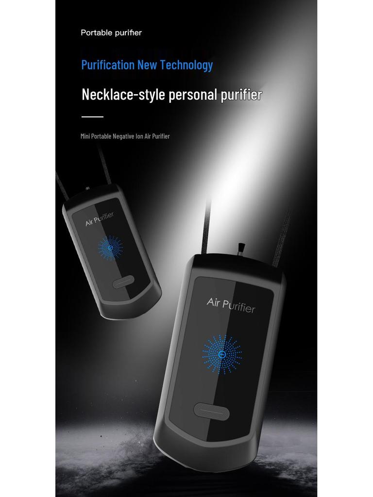 Носимый персональный очиститель воздуха с отрицательными ионами