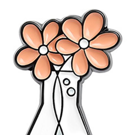 Брошь на булавке с буквами, украшение для стакана, унисекс, милая мультяшная брошь, значок, декор для одежды