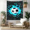 Soccer Wall Decor Tapestry Art For Pet Memorial Birthdaywedding Party Backdrop Family Gift