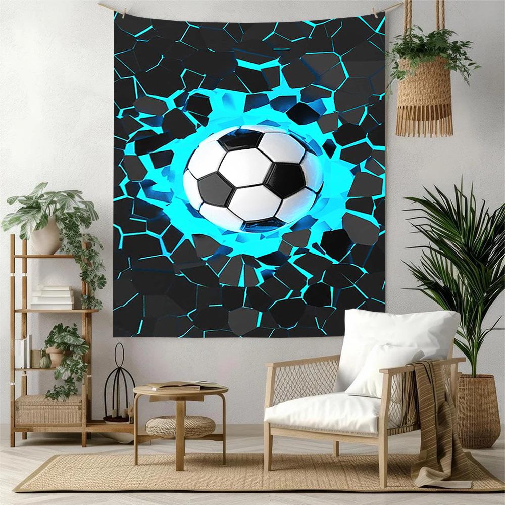 Soccer Wall Decor Tapestry Art For Pet Memorial Birthdaywedding Party Backdrop Family Gift