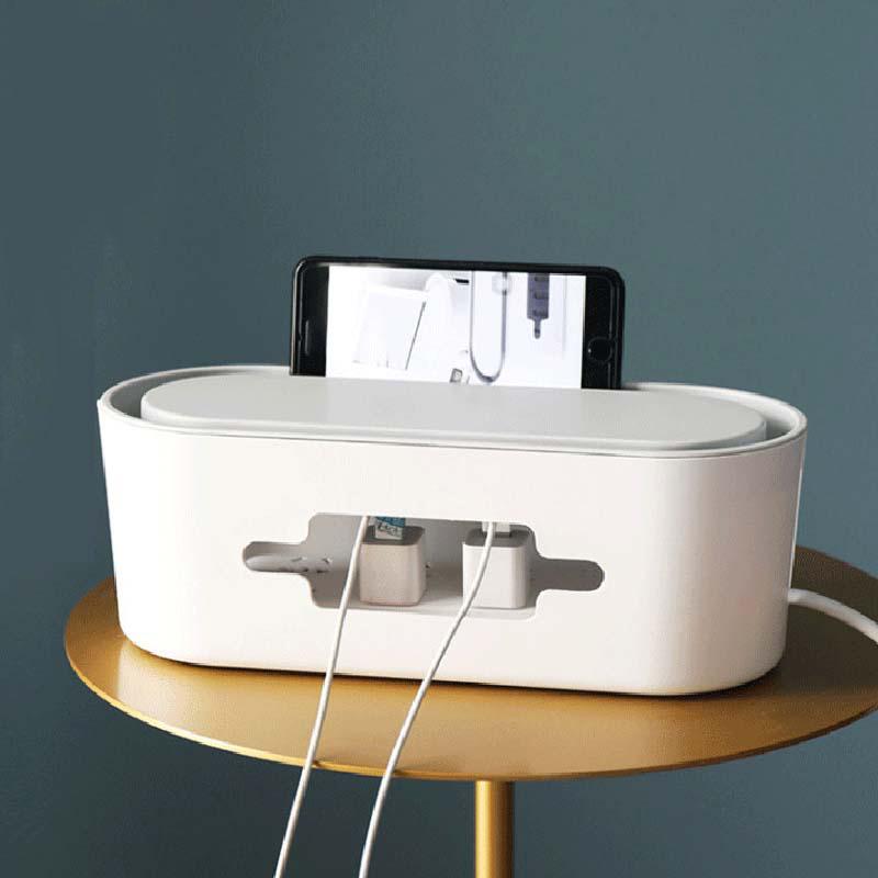 Ящик для хранения кабелей Сетевой фильтр Чехол для проводов Пылезащитный органайзер для розеток зарядного устройства Ящик для хранения сетевых линий Управление проводами зарядного устройства