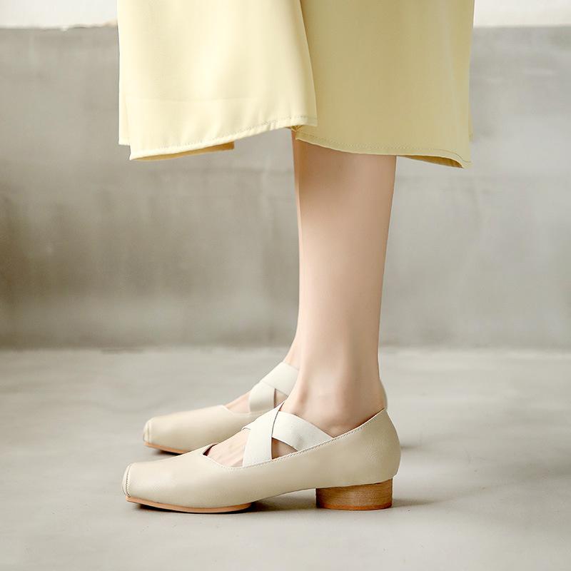 Женские туфли Мэри Джейн, темпераментные ретро-туфли с квадратной головкой, универсальные балетки с носом свиньи, легкие туфли-лодочки в стиле феи на толстом каблуке, туфли бабушки