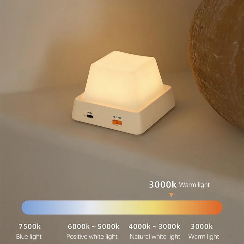 Новый прикроватный столик-лампа, украшение комнаты, перезаряжаемые светодиодные ночники с сенсорным управлением, декор, сопровождение ребенка в спальне, подарок на день рождения