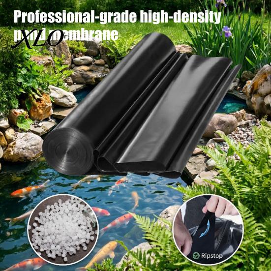 Hdpe Pond Liner Liner, 4x7ft/6.5x10ft/7x10ft HDPE UV Resistant Preformed Aquaculture Reliable Fountain Base Easy Cutting Underlayment for Fountain,