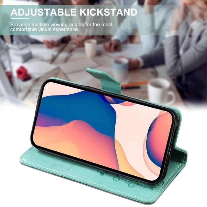 Защитный чехол для Samsung Galaxy A13 5G - Зеленый - Узор Бабочка + 2 Закаленных стекла