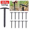 Plastics Thread Tent Nail Screw Fixing Pile Screw In Garden Tent Pile Tent Pile Camping Pile Ground Anchor Pile Tent Accessories