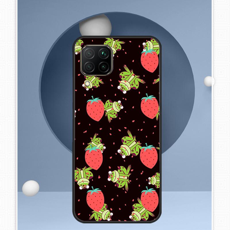 Коттеджкор Фрукты Клубника Лягушка Для Huawei Nova 12s 12i 11i 8i Y91 Y60 Y70 Y72 Y90 Y61 9 10 SE P20 P40 Lite P30 P60 Pro Чехол