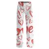 Женские модные свободные повседневные брюки с принтом ко Дню святого Валентина