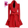 Wool Jacket Waist Slim Woolen Coat Trench Coat