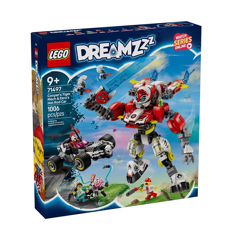 LEGO 71497 Меха-тигр Купера и Хот-род Зеро Конструктор