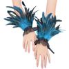 Ethnic Hand Cuffs Vintage 1920s Flapper Women Arm Covers Cosplay Costume Accessory Feathered Arm Sleeves Party Supply