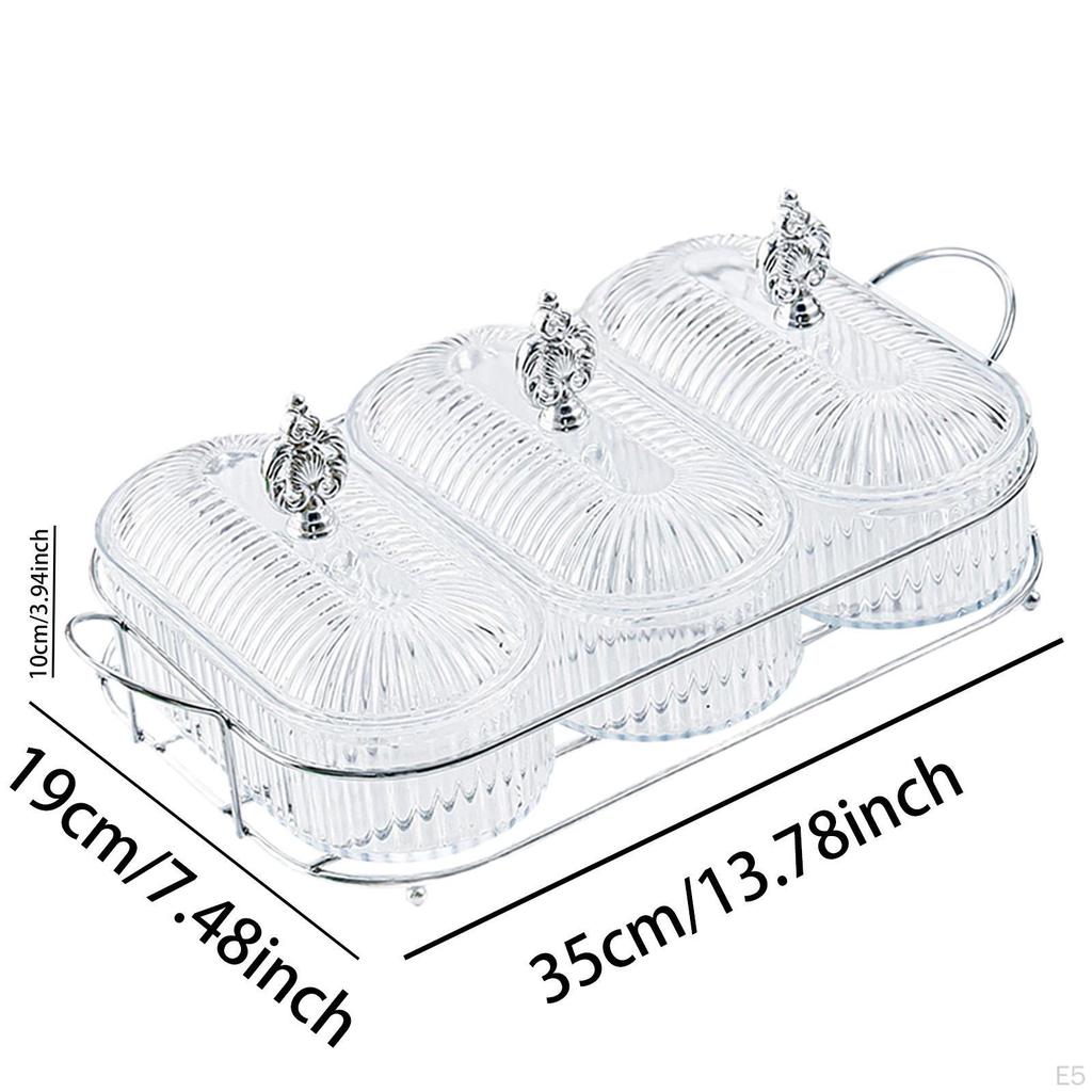 Dried Fruit Dish Divided Snack Bowl Dessert Cake Platter Plate Appetizer Tray