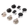 2Pcs 6/8Mm Gas Cooker Accessories Assembly Button Universal Silver Gas Stove Knobs Cooker Oven Control Switch