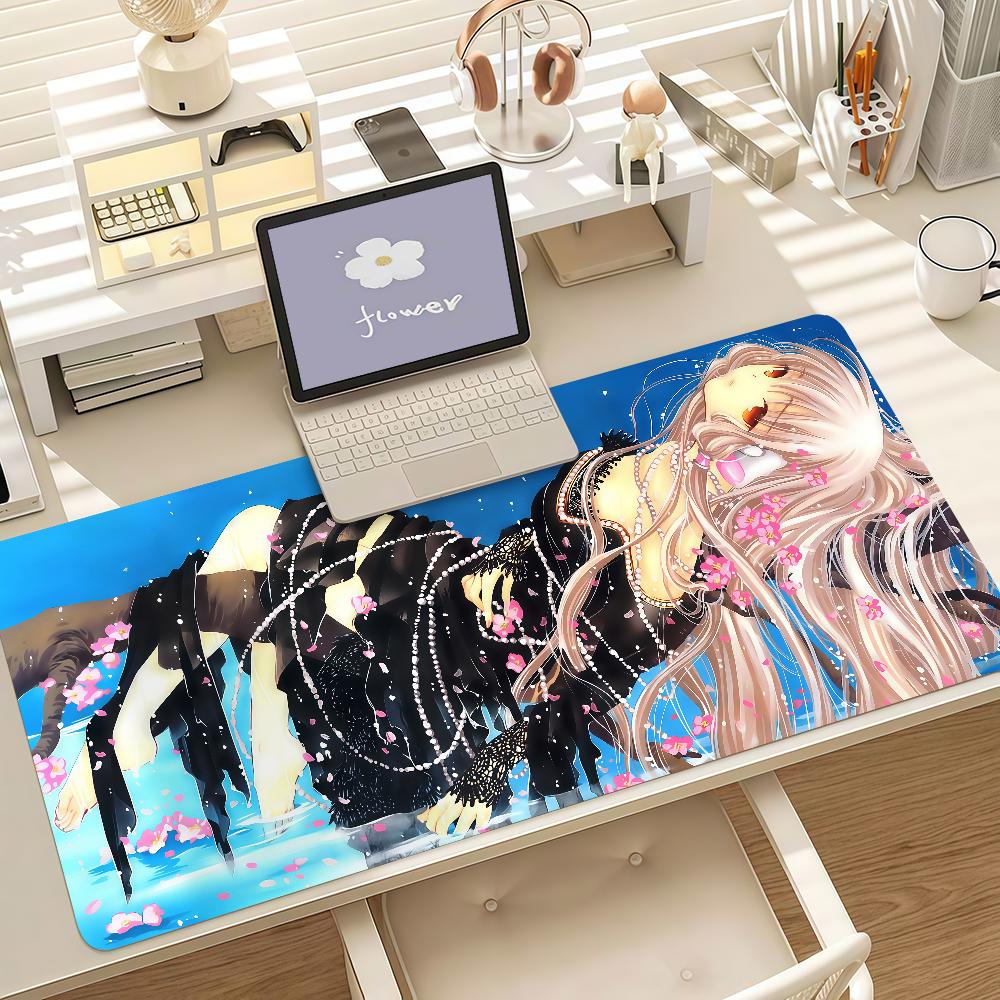 Cartoon C-Chobits Mouse Pad Anti Slip Rubber Edge Locked Thickened Laptop Gaming Desk Mat