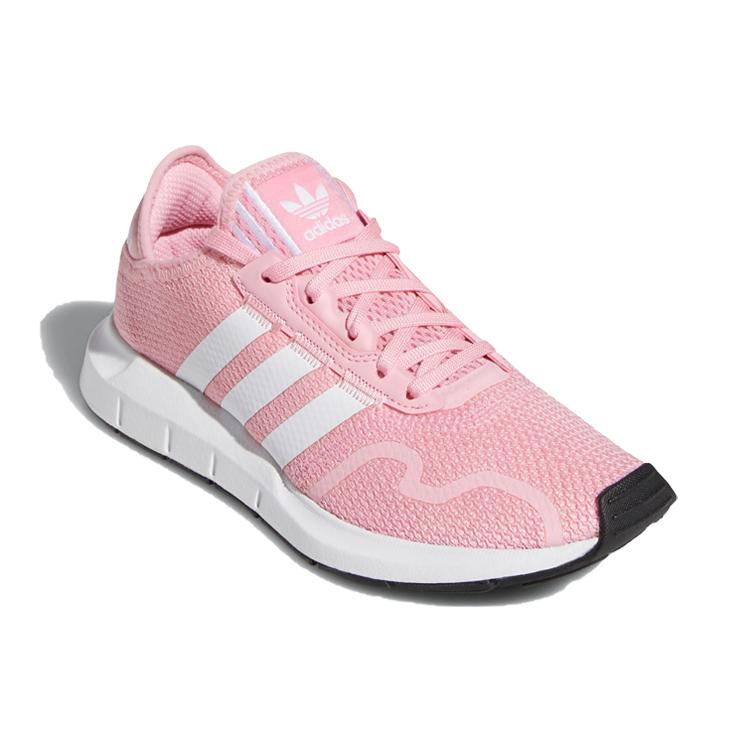 adidas Оригинальные Кроссовки для бега для детей Adidas Swift Run X с амортизацией, износостойкие, низкие, Розово-белые FY2148