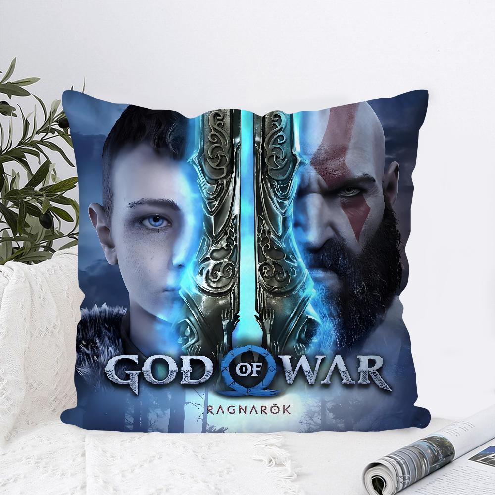 Игровой G-God Of War Ragnarok Наволочка Квадратная Подушка Спальня Диван Отдых Комфортная Подушка Автомобиль Гостиная Домашний Декор