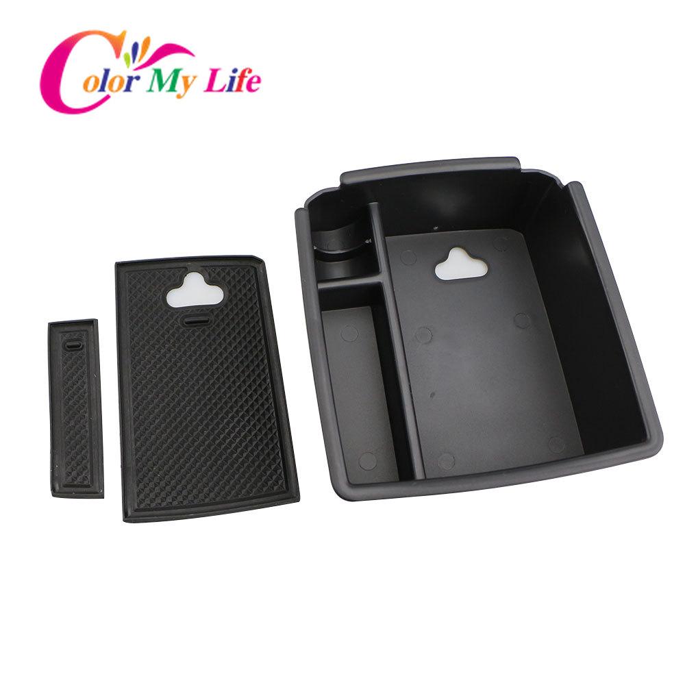 Ящик для хранения в автомобильном подлокотнике Color My Life для Volkswagen VW Tiguan Mk2 2016 — внутренний ящик для хранения на центральной консоли