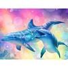 Full Round Drill Diamond Embroidery Blue Dolphin 5D DIY Diamond Painting Cross Stitch Rhinestone