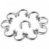 10 Pcs/Pack Steel Horseshoe Lip Nose Septum Ear Ring Body Piercing Jewelry
