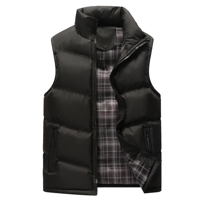 Men's Cotton-padded Clothes Youth Cotton-padded Clothes Warm and Thickened Cotton-padded Jackets Down Cotton Vests Winter Cotton Vests