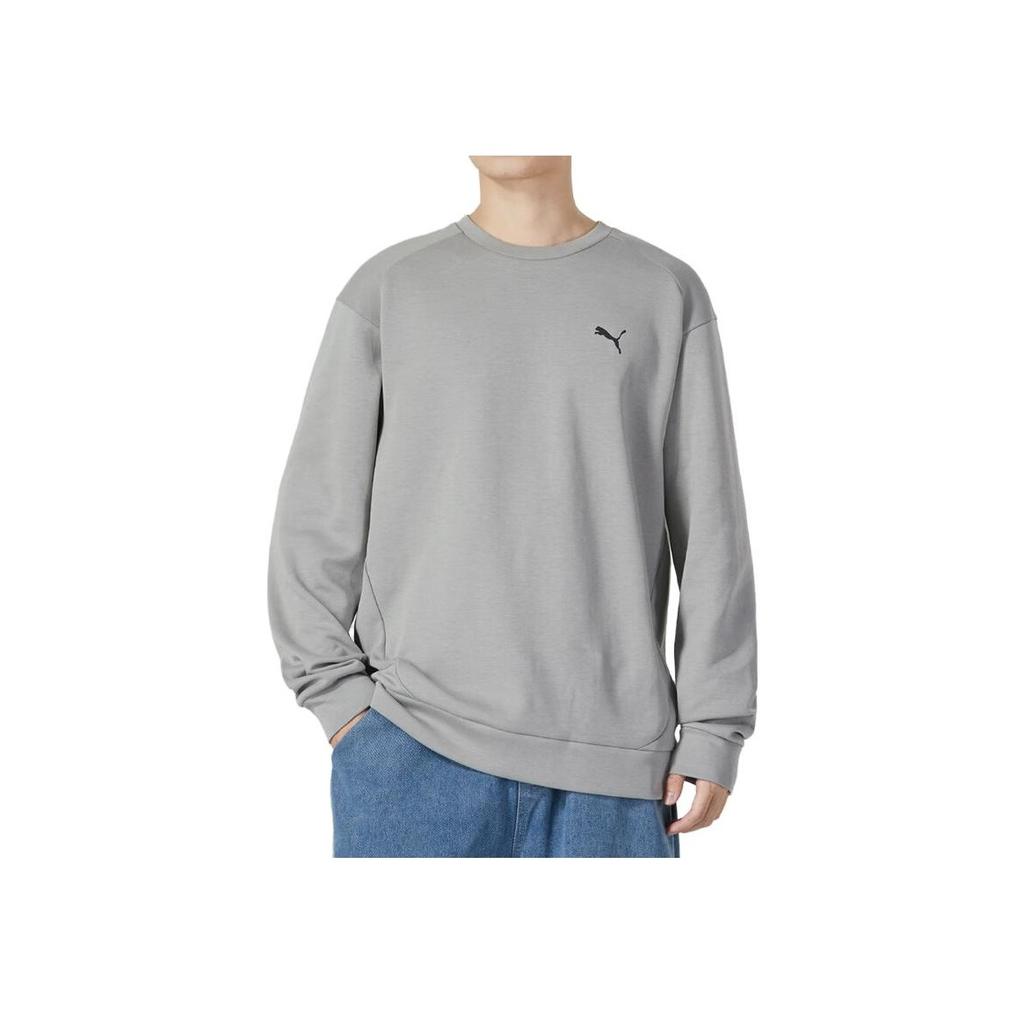Puma Loose Breathable Casual Pullover Sweatshirt Men Sweatshirt Gray 678368-14