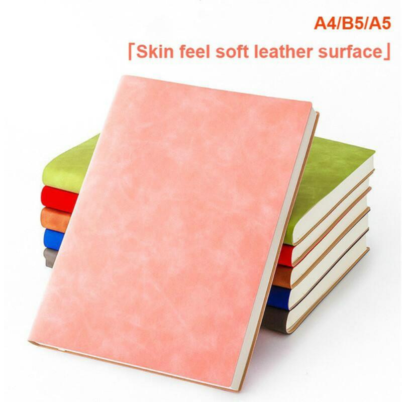 7 цветов A4/A5/B5 Ультратолстый мягкий кожаный чехол для ноутбука для офиса/бизнеса/учебы Водонепроницаемый и износостойкий ноутбук