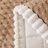 Honeycomb Velvet Sofa Cushion Autumn and Winter Straight Row Integrated Thick Plush Sofa Cover Fabric  Anti Slip Bottom Layer Does Not Shift