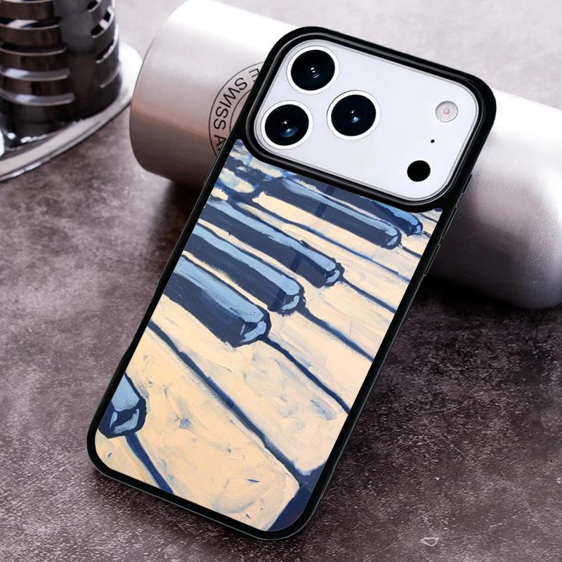 Музыкальная Пианино Элегантный Чехол для Телефона для iPhone 17 16 15 Pro Max Air 14 13 12 11 Plus Ударопрочный Capa Чехол
