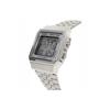 Casio Серия для молодежи Винтажные Стандартные Классические Маленькие Серебристый Блок Квадратные Ретро Водонепроницаемые Кварцевые Механизм Стальной Ремешок Унисекс часы A500WA-7