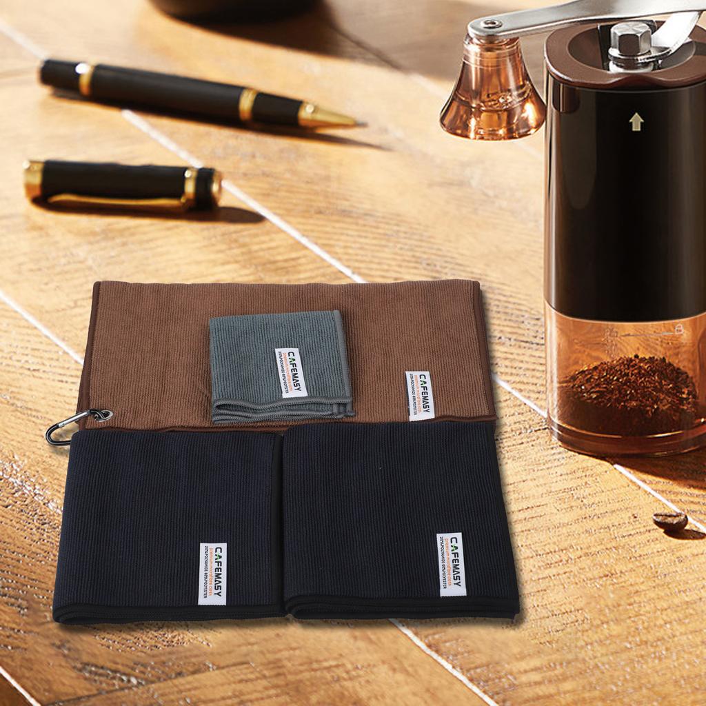 Coffee Equipment Cleaning Cloth Set 4 PCS Towels for Efficient Maintenance of Espresso Machines and For Kitchen Use