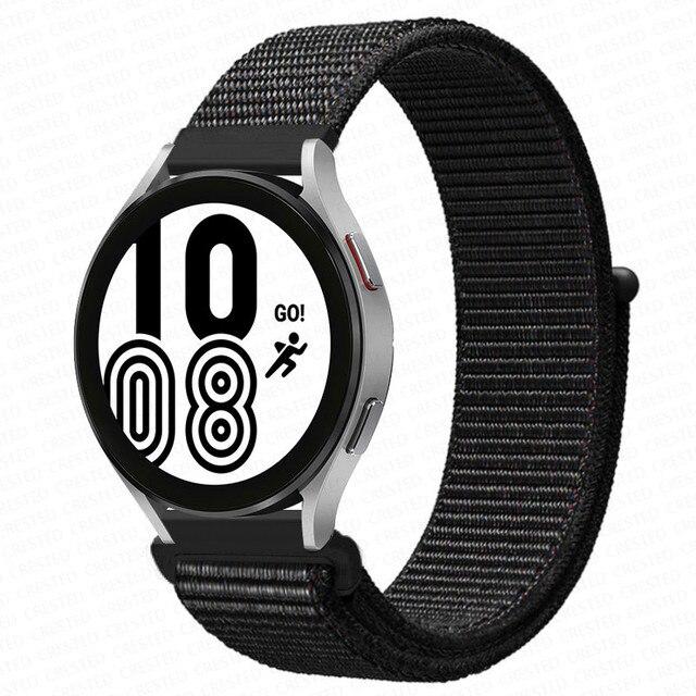 Band For Samsung Galaxy Watch 4 3 Classic 5 Pro Active 2/Gear S3 Nylon Loop Correa Bracelet Huawei Watch GT 2 3 Strap 22mm 20mm