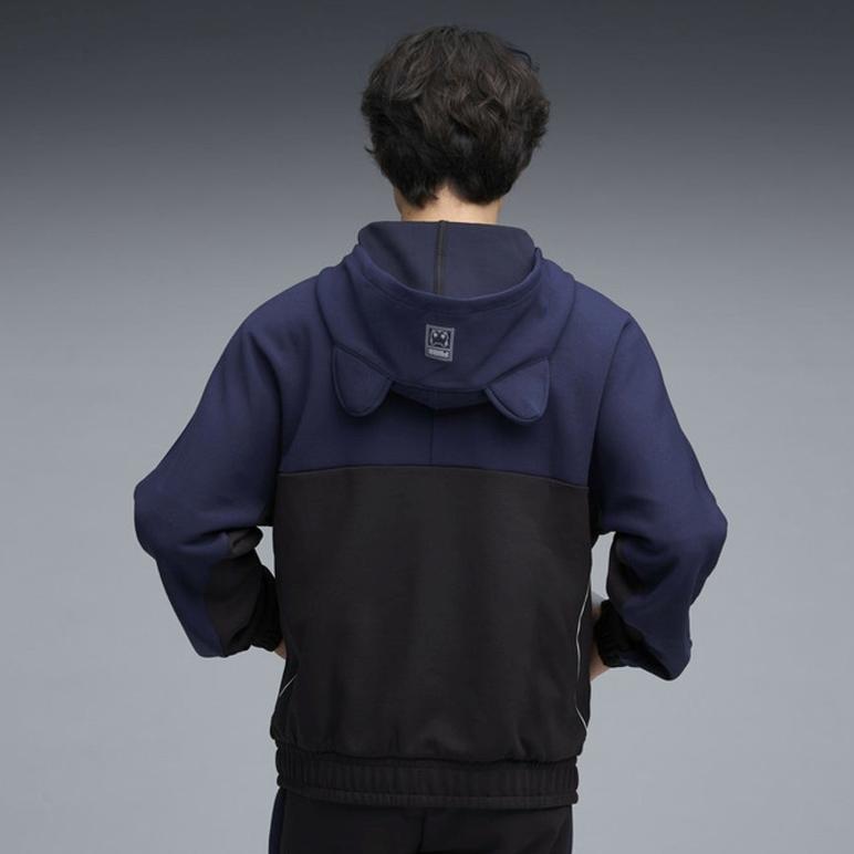 Puma Худи с кошачьими ушками Neko-San Crlt с логотипом, цветной блок, свободного кроя, унисекс, куртка 635048-16
