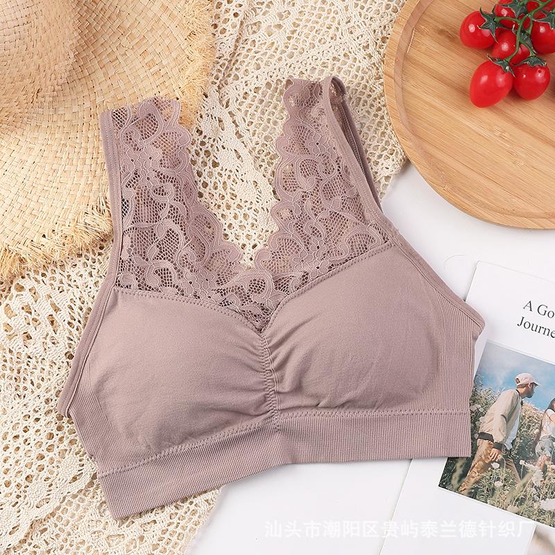 Кружевное нижнее белье больших размеров, бесшовный бюстгальтер с открытой спиной для верхней одежды, облегающее нижнее белье без стального кольца для женщин