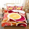 Fresh Fruit Bedding Set Duvet Cover Set 3d Bedding Digital Printing Bed Linen Queen Size Bedding Set Fashion Design